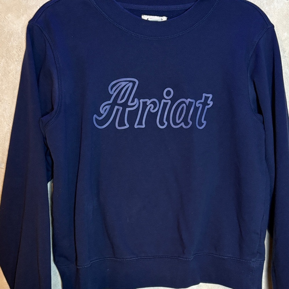 Ariat Women's Dark Navy Crew Neck Sweate💙 - Picture 2 of 8
